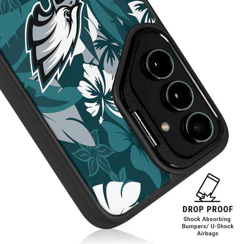 NFL Philadelphia Eagles Tropical Print Galaxy S24 FE Kickstand Case